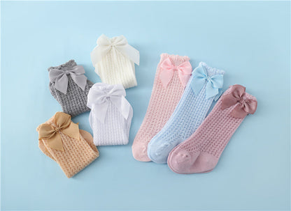 Baby Socks Longer Fit Soft Cotton Decorative Bow