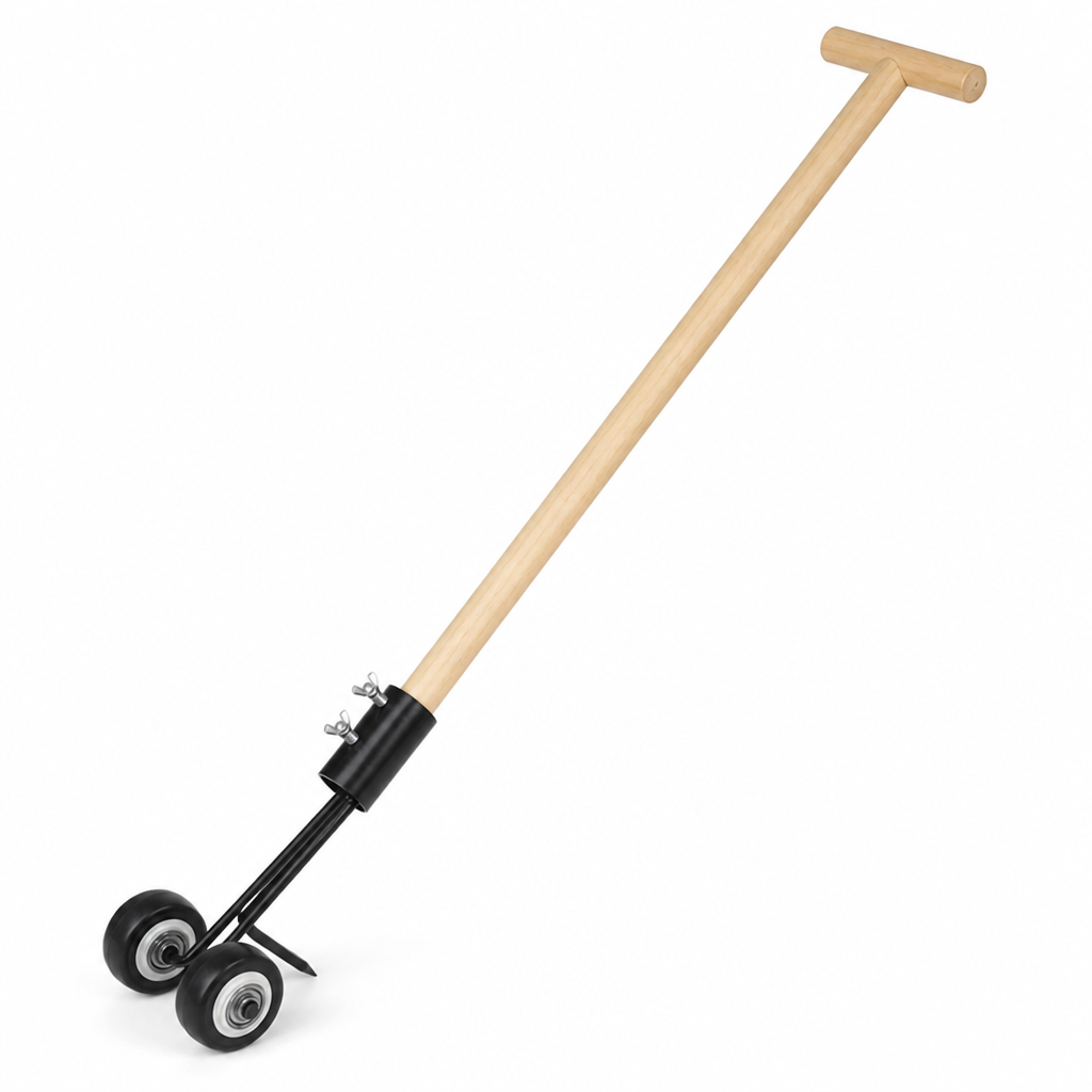 Back-Friendly Upright Weed Remover with Wheels (8-Cm Working Width)