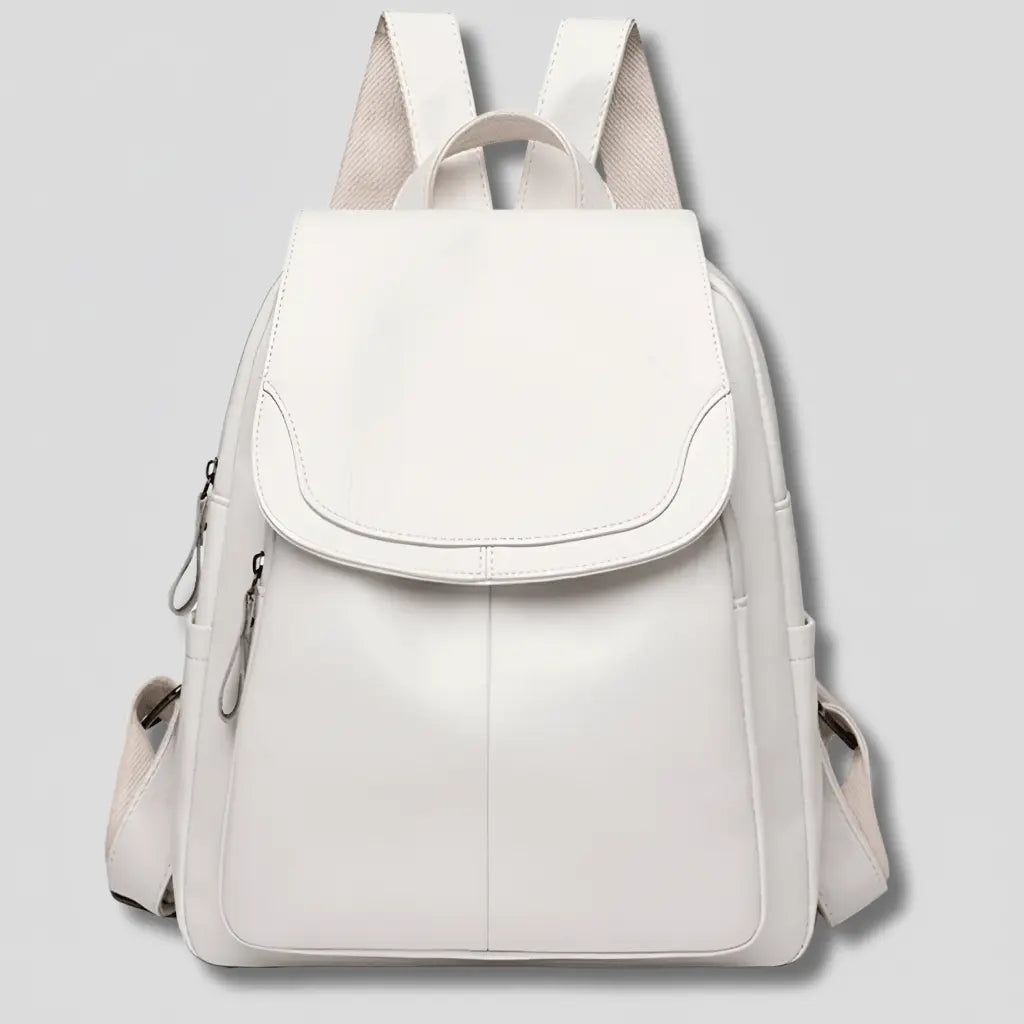 Backpack Anti-Theft Concealed Back Zipper Embossed PU Leather