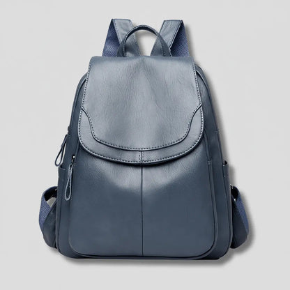 Backpack Anti-Theft Concealed Back Zipper Embossed PU Leather