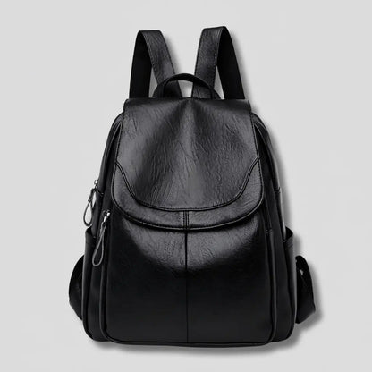 Backpack Anti-Theft Concealed Back Zipper Embossed PU Leather