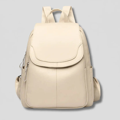 Backpack Anti-Theft Concealed Back Zipper Embossed PU Leather