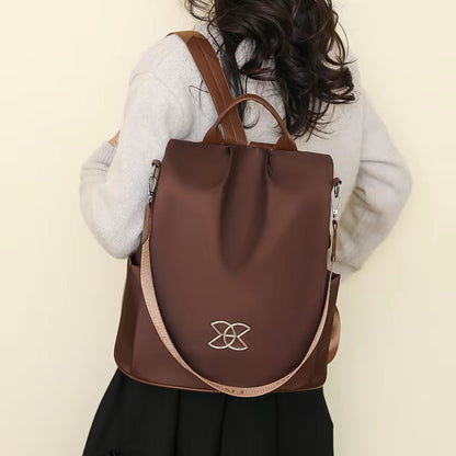 Backpack Anti-Theft Hidden Back Zipper Water-Resistant Oxford Fabric