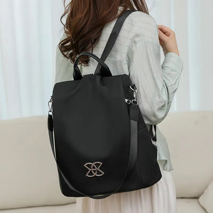 Backpack Anti-Theft Hidden Back Zipper Water-Resistant Oxford Fabric
