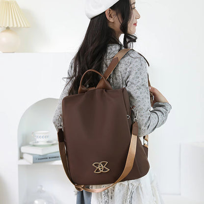 Backpack Anti-Theft Hidden Back Zipper Water-Resistant Oxford Fabric