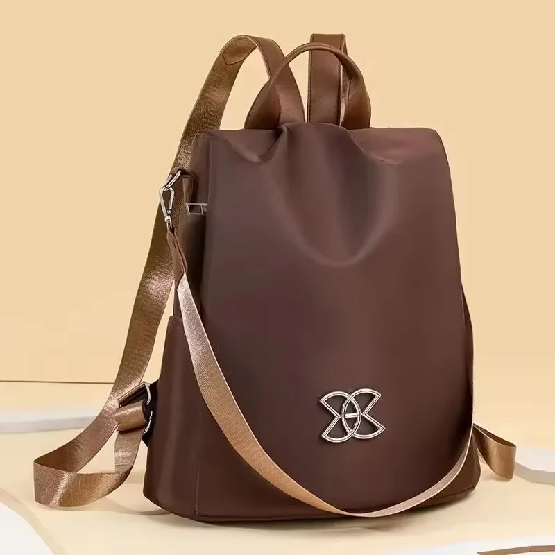 Backpack Anti-Theft Hidden Back Zipper Water-Resistant Oxford Fabric