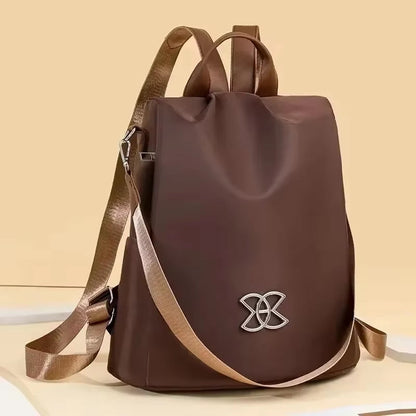 Backpack Anti-Theft Hidden Back Zipper Water-Resistant Oxford Fabric