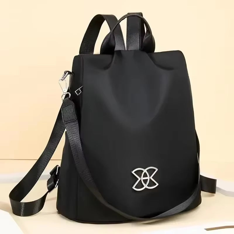 Backpack Anti-Theft Hidden Back Zipper Water-Resistant Oxford Fabric