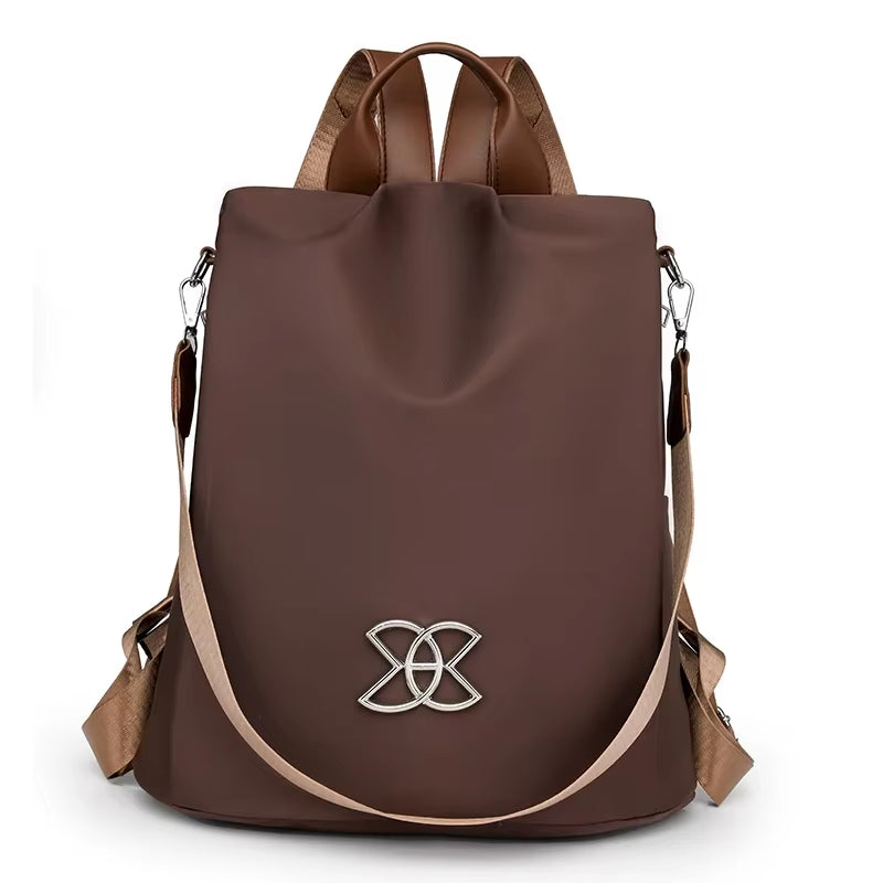 Backpack Anti-Theft Hidden Back Zipper Water-Resistant Oxford Fabric