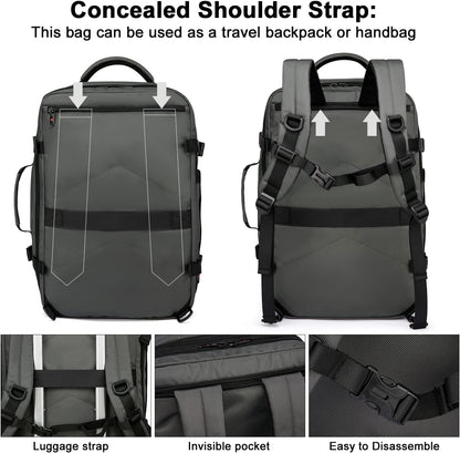 Backpack Expandable 45-55L Padded Laptop Compartment & Trolley Sleeve