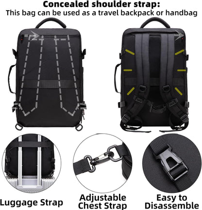 Backpack Expandable 45-55L Padded Laptop Compartment & Trolley Sleeve