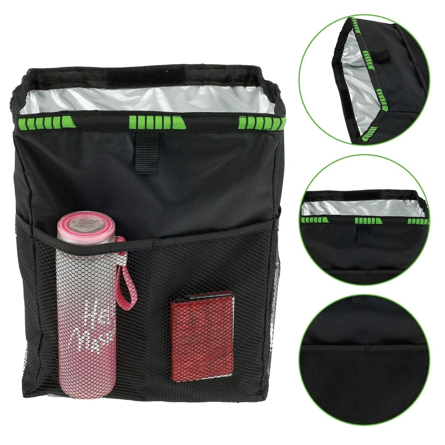Backseat Organizer Mesh Pockets & Adjustable Straps