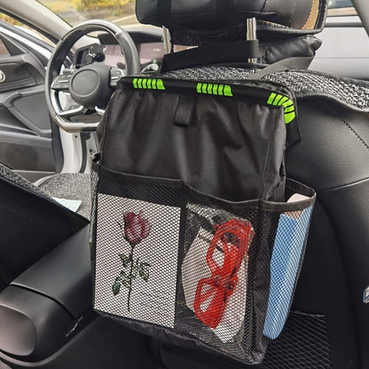 Backseat Organizer Mesh Pockets & Adjustable Straps
