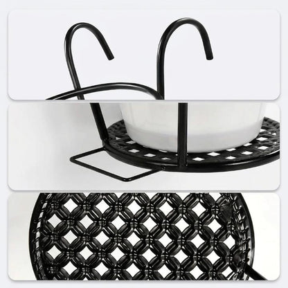 Balcony Plant Pot Holder No-Drill Drainage Set of 3