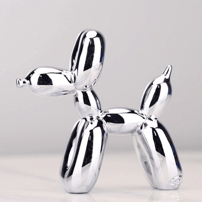 Balloon Dog Sculpture Glossy Resin Multiple Sizes