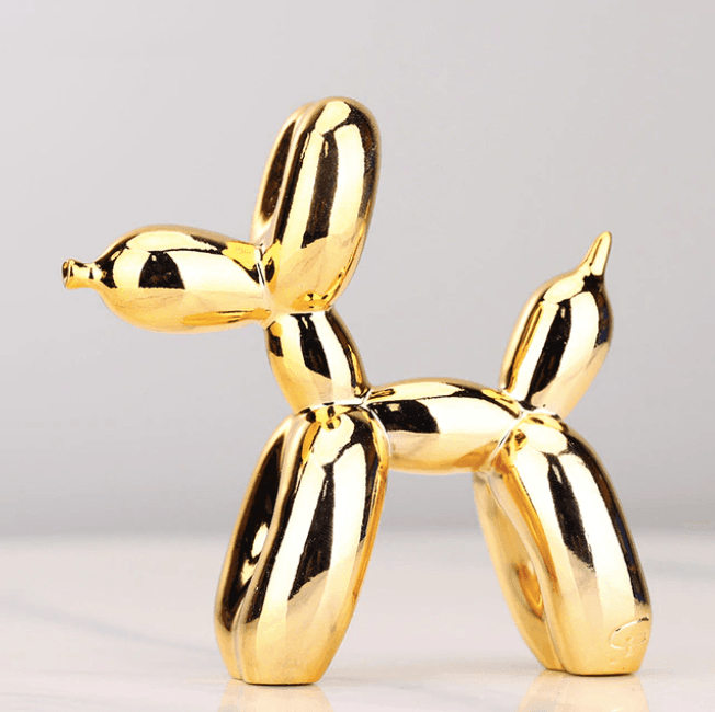 Balloon Dog Sculpture Glossy Resin Multiple Sizes