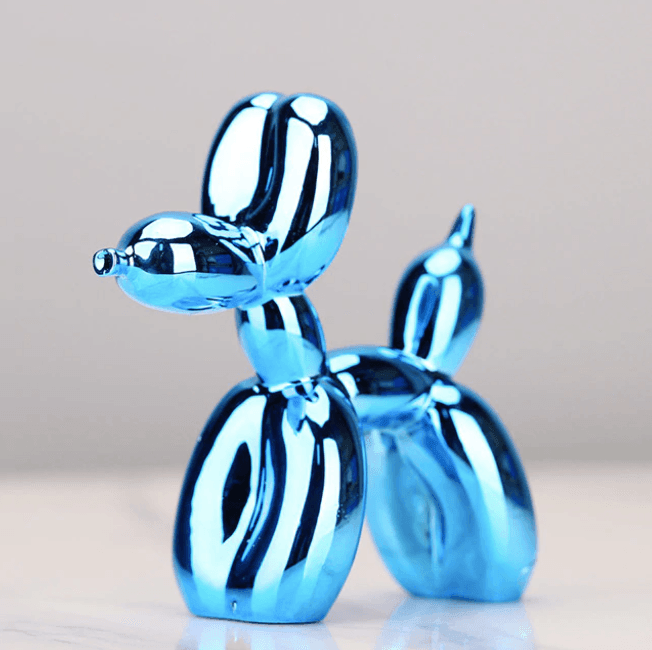 Balloon Dog Sculpture Glossy Resin Multiple Sizes