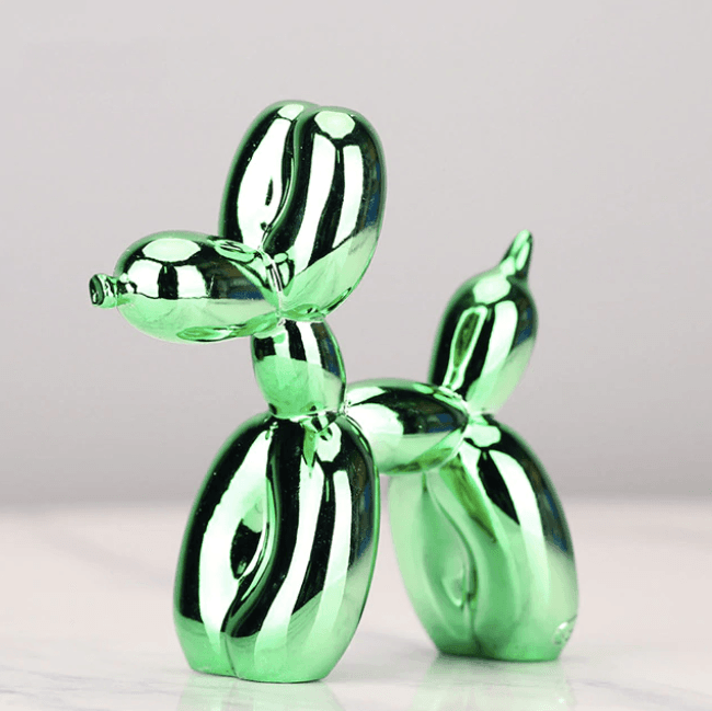 Balloon Dog Sculpture Glossy Resin Multiple Sizes