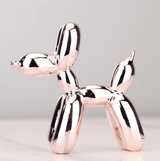 Balloon Dog Sculpture Glossy Resin Multiple Sizes
