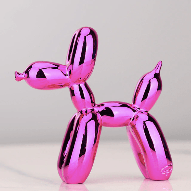 Balloon Dog Sculpture Glossy Resin Multiple Sizes