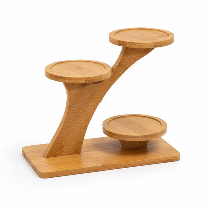 Bamboo Branch-Shaped Tabletop Display Shelf