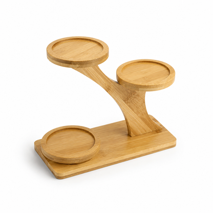 Bamboo Branch-Shaped Tabletop Display Shelf