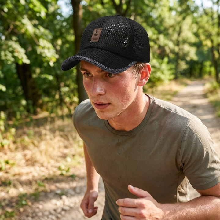 Baseball Cap Breathable Mesh UV Protection Adjustable Fit