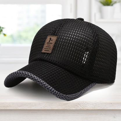 Baseball Cap Breathable Mesh UV Protection Adjustable Fit