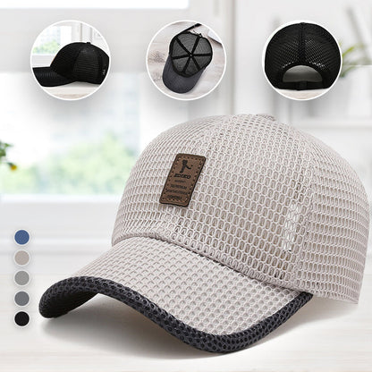 Baseball Cap Breathable Mesh UV Protection Adjustable Fit