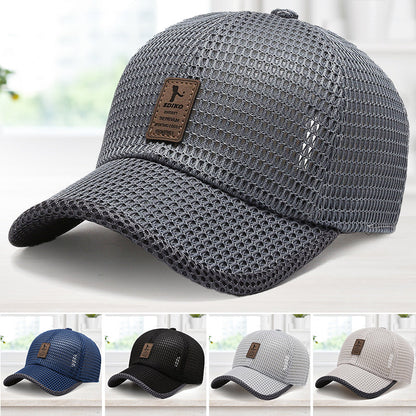 Baseball Cap Breathable Mesh UV Protection Adjustable Fit