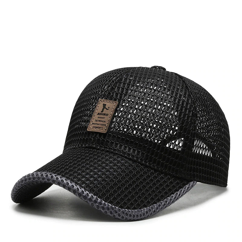 Baseball Cap Full Mesh Deep Brim Adjustable Snapback