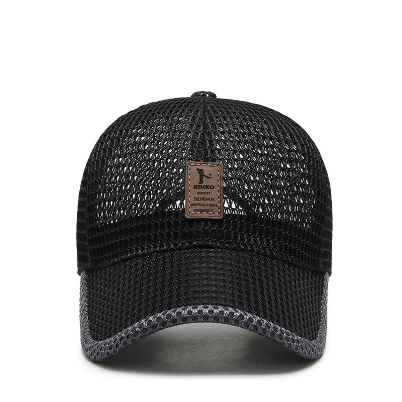 Baseball Cap Full Mesh Deep Brim Adjustable Snapback