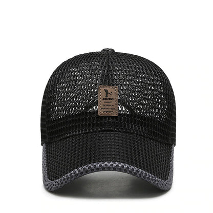 Baseball Cap Full Mesh Deep Brim Adjustable Snapback