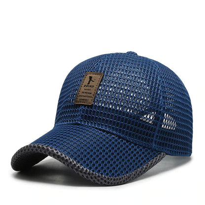 Baseball Cap Full Mesh Deep Brim Adjustable Snapback
