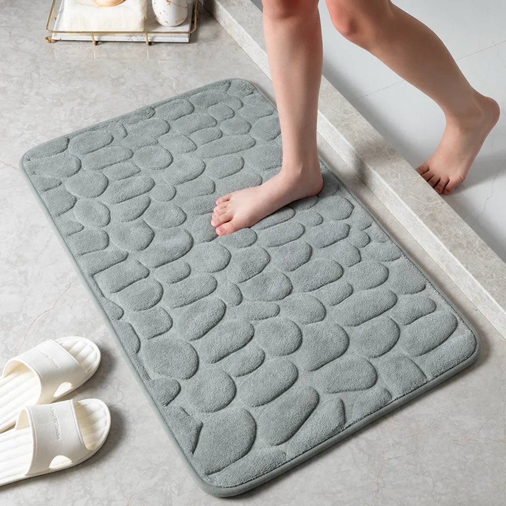 Bath Mat Non-Slip & Quick-Absorbent Cotton Terry