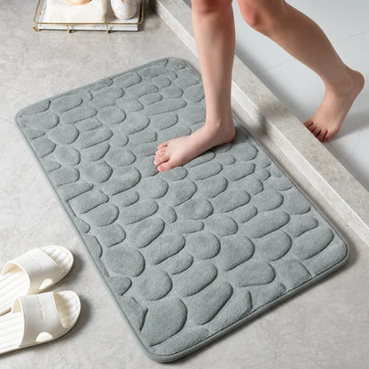 Bath Mat Non-Slip & Quick-Absorbent Cotton Terry