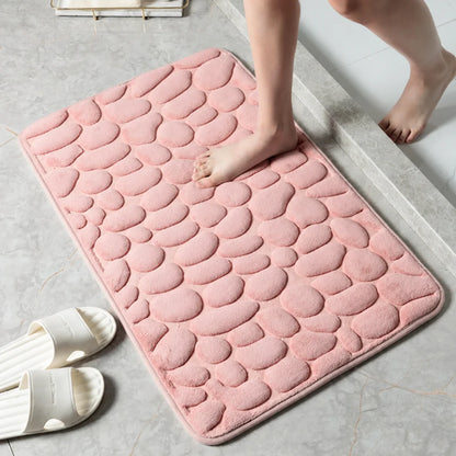 Bath Mat Non-Slip & Quick-Absorbent Cotton Terry