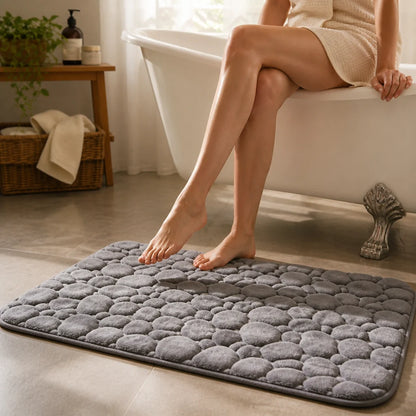 Bath Mat Non-Slip & Quick-Absorbent Cotton Terry