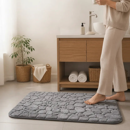 Bath Mat Non-Slip & Quick-Absorbent Cotton Terry
