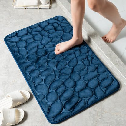 Bath Mat Non-Slip & Quick-Absorbent Cotton Terry