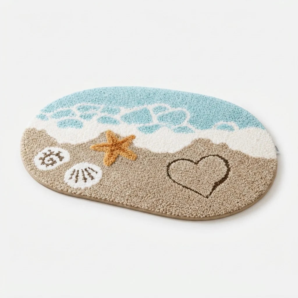 Bath Mat Quick-Drying Microfiber & Non-Slip Backing