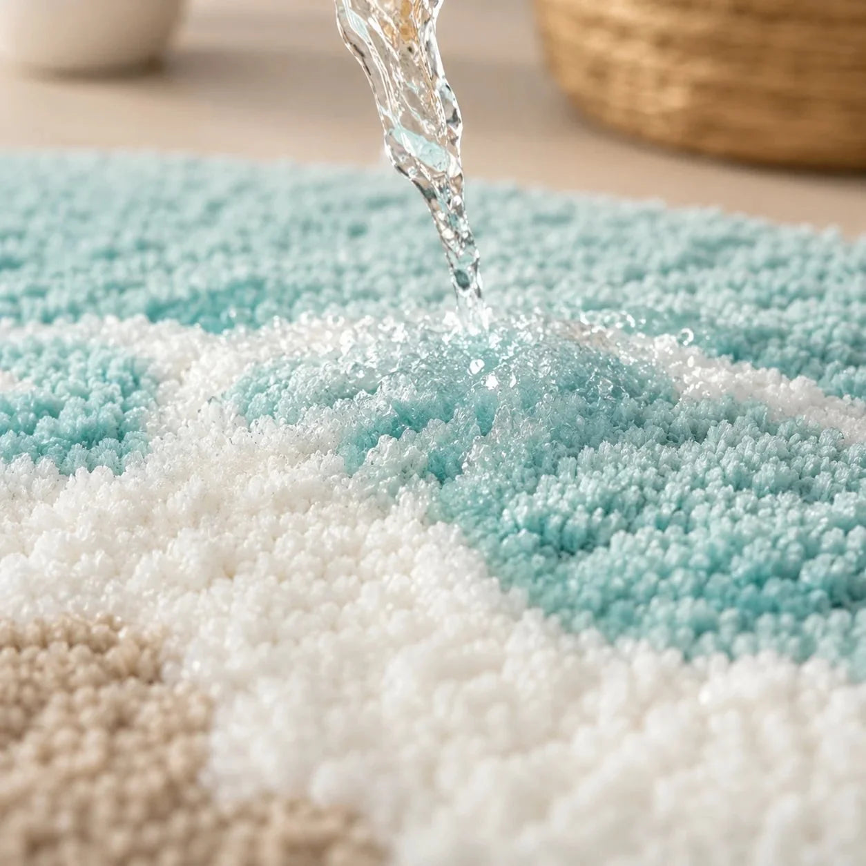 Bath Mat Quick-Drying Microfiber & Non-Slip Backing