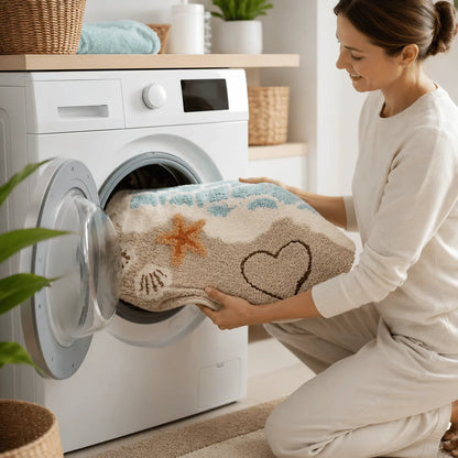 Bath Mat Quick-Drying Microfiber & Non-Slip Backing