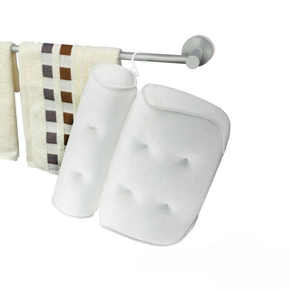 Bath Pillow Ergonomic Neck Support 3D Mesh & Quick-Dry