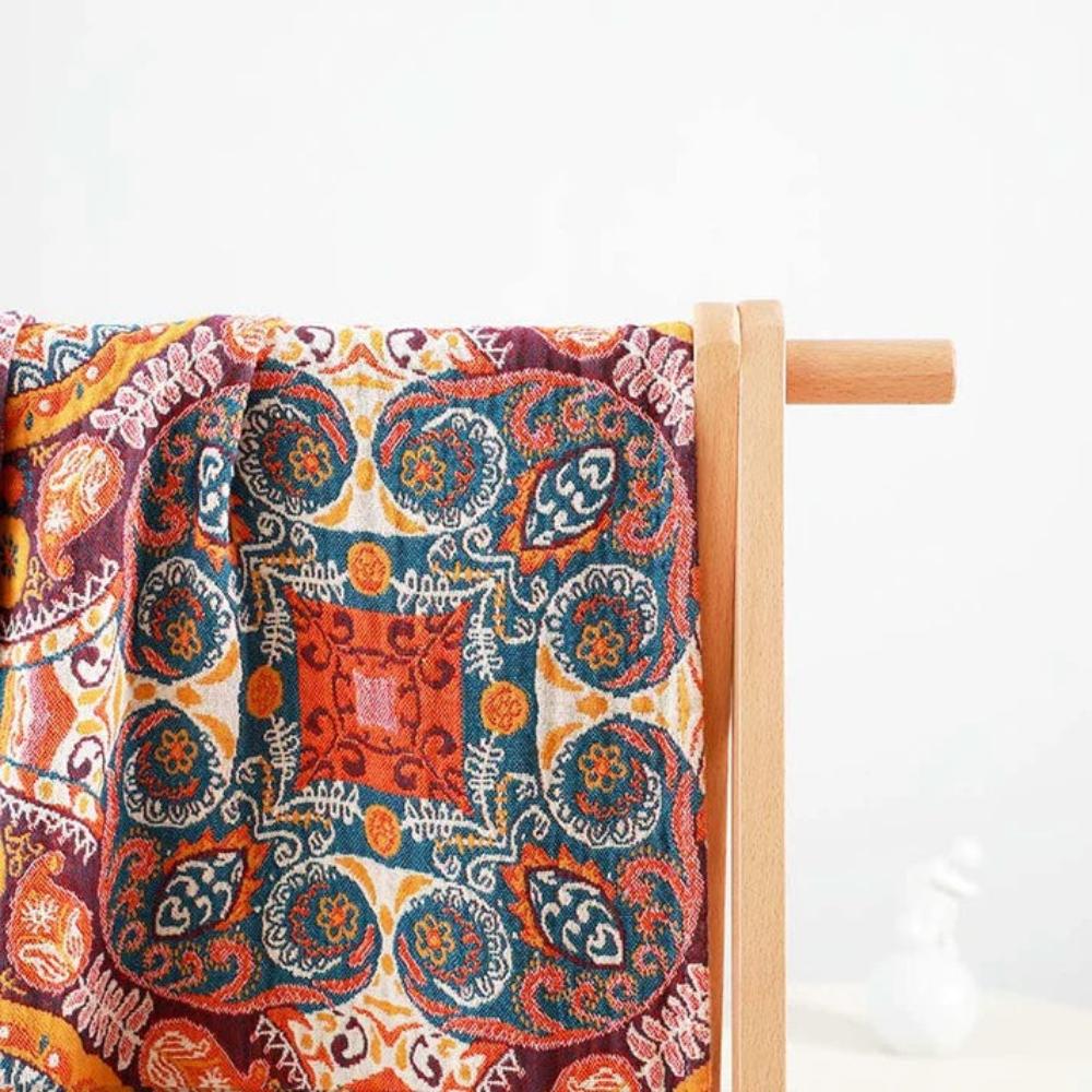 Bath Towel 100% Cotton Quick-Drying Vintage Boho
