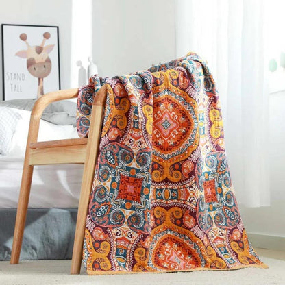 Bath Towel 100% Cotton Quick-Drying Vintage Boho