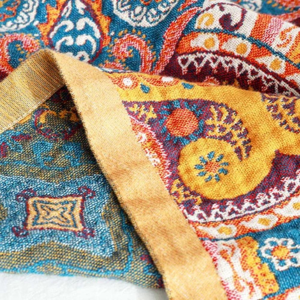 Bath Towel 100% Cotton Quick-Drying Vintage Boho