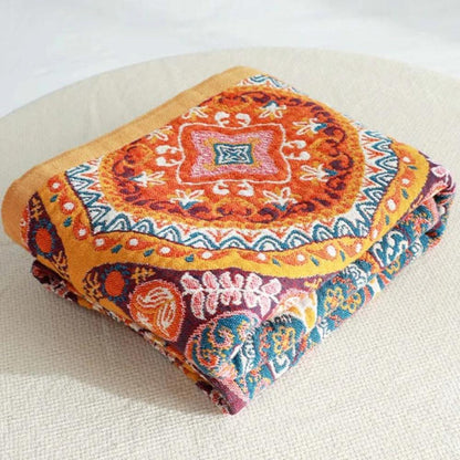 Bath Towel 100% Cotton Quick-Drying Vintage Boho