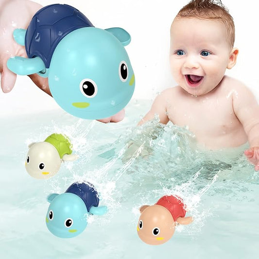 Bath Toy Set Wind-Up Battery-Free Set of 6