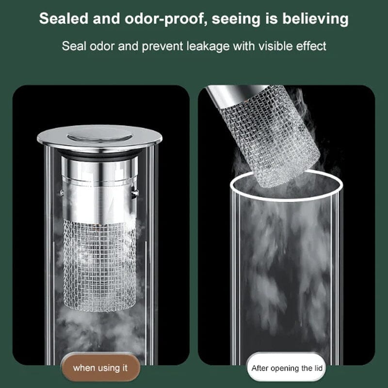 Bathroom Drain Strainer Pop-Up Filter & Plug Stainless Steel